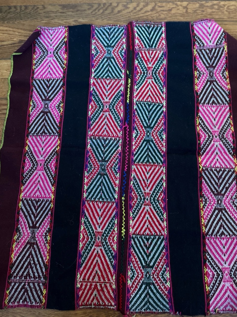 Q'ero Mestana Andean Altar Cloth handwoven from woo